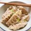 Pork Ravioli with Sesame-Ginger Sauce 